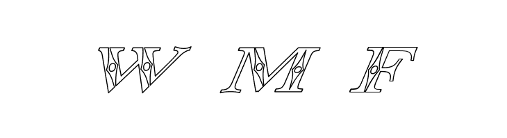 Occoluchi Italic Outline  Free Fonts Download