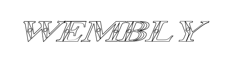 Occoluchi Italic Outline  Free Fonts Download