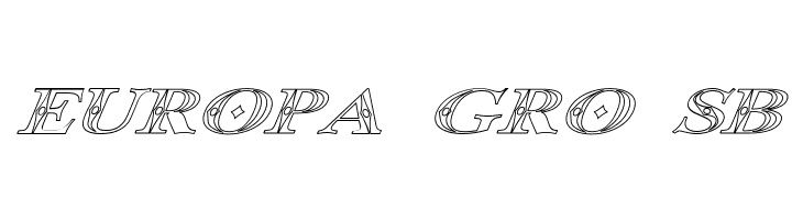 Occoluchi Italic Outline  Free Fonts Download