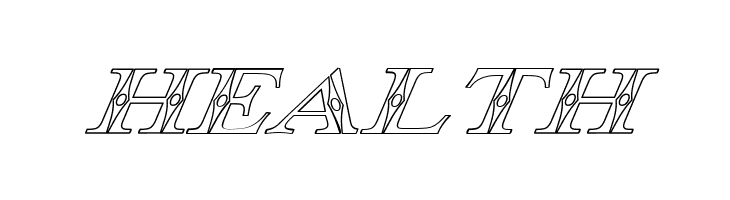 Occoluchi Italic Outline  Free Fonts Download
