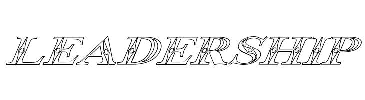 Occoluchi Italic Outline  Free Fonts Download