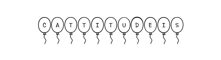 Festive*Balloons Regular  Free Fonts Download