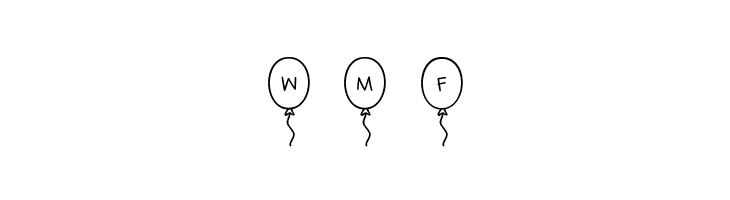 Festive*Balloons Regular  Free Fonts Download