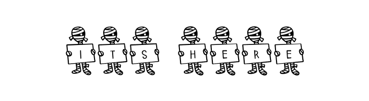 Spooky*Mummy*Letters  Free Fonts Download