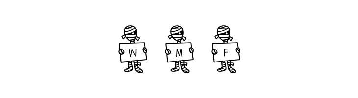 Spooky*Mummy*Letters  Free Fonts Download