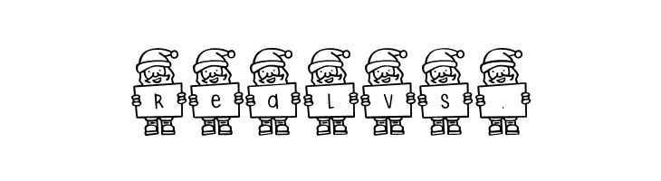 Merry Santa Letters  Free Fonts Download