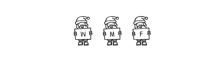 Merry Santa Letters  Free Fonts Download