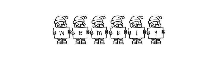 Merry Santa Letters  Free Fonts Download