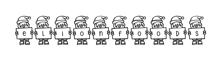 Merry Santa Letters  Free Fonts Download