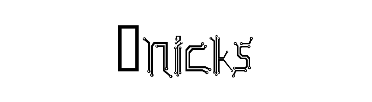 Circuit board  Free Fonts Download