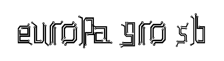 Circuit board  Free Fonts Download