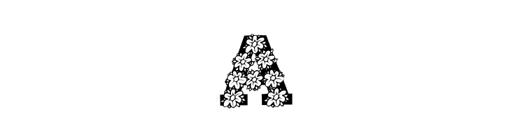 AlphaFlowers  Free Fonts Download