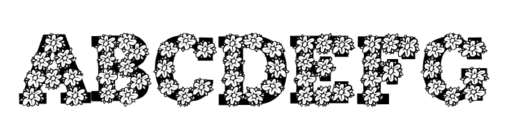AlphaFlowers  Free Fonts Download