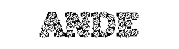 AlphaFlowers  Free Fonts Download