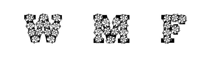 AlphaFlowers  Free Fonts Download