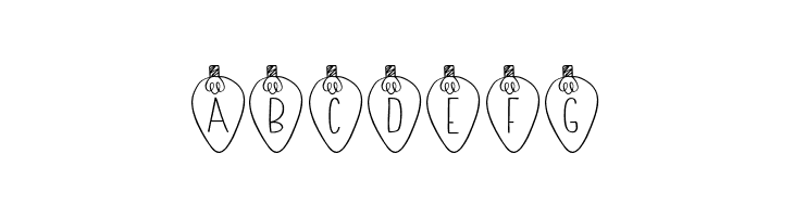 Christmas Lights  Free Fonts Download