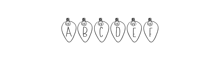 Christmas Lights  Free Fonts Download