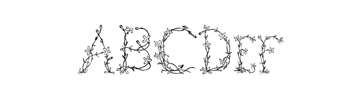 Fleurs de Liane  Free Fonts Download