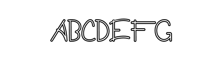 Guritno Demo Outline  Free Fonts Download