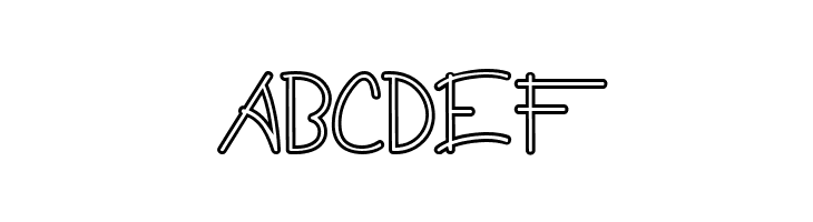 Guritno Demo Outline  Free Fonts Download