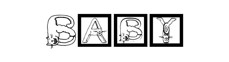 CatsAlphabet  Free Fonts Download