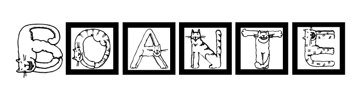 CatsAlphabet  Free Fonts Download