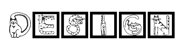 CatsAlphabet  Free Fonts Download