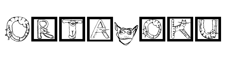 CatsAlphabet  Free Fonts Download