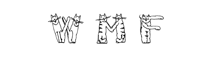 CatsAlphabet  Free Fonts Download