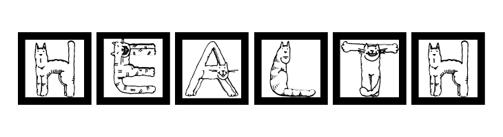 CatsAlphabet  Free Fonts Download