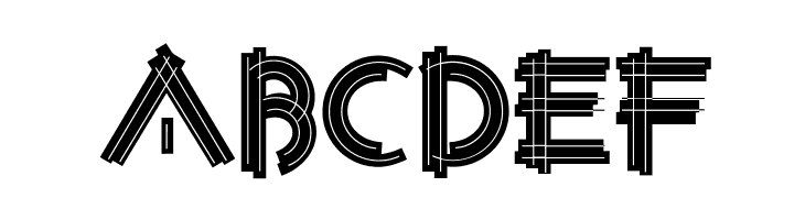 ConstrxiaBlackInline  Free Fonts Download