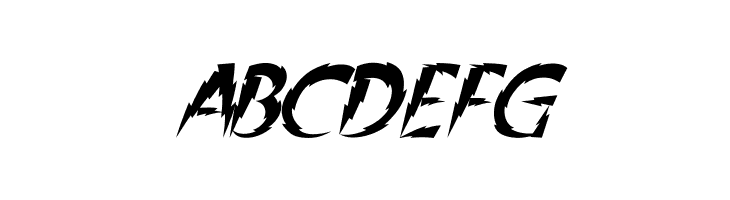 In A Flash Italic  Free Fonts Download