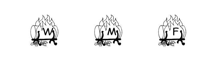 pf_ yulefire1  Free Fonts Download