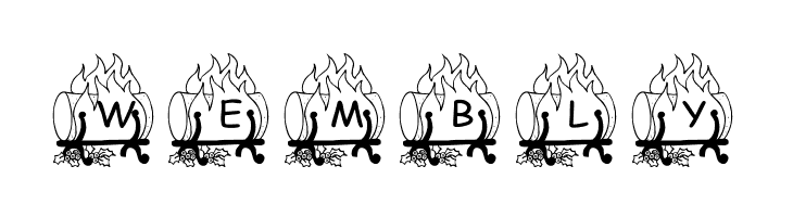 pf_ yulefire1  Free Fonts Download