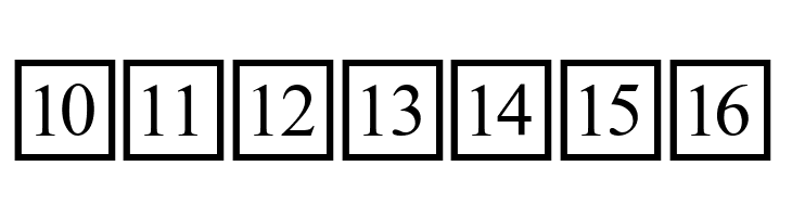 CD Numbers  Free Fonts Download