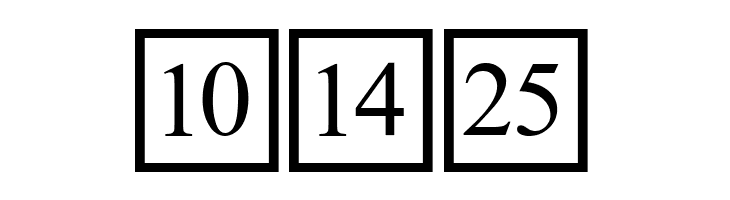 CD Numbers  Free Fonts Download