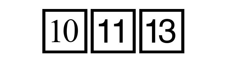 CD Numbers  Free Fonts Download