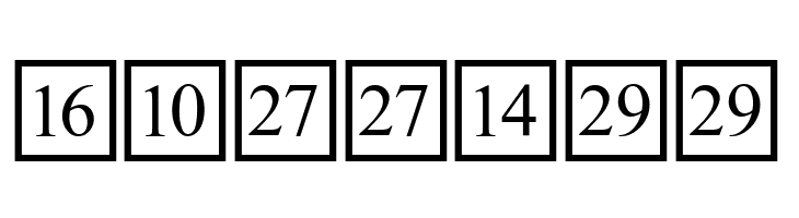 CD Numbers  Free Fonts Download