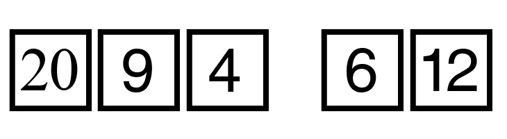 CD Numbers  Free Fonts Download
