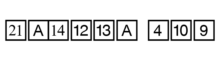 CD Numbers  Free Fonts Download