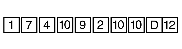 CD Numbers  Free Fonts Download