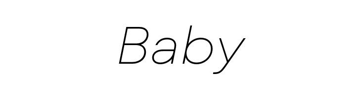 Mont Blanc-Trial Thin Italic  Free Fonts Download