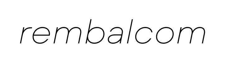 Mont Blanc-Trial Thin Italic  Free Fonts Download