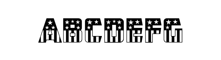 CFB1 American Patriot SOLID 2 Normal  Free Fonts Download