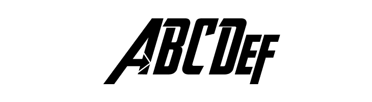 Avengeance Heroic Avenger Bold Italic  Free Fonts Download