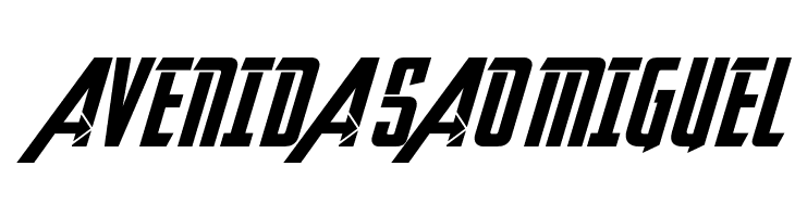 Avengeance Heroic Avenger Italic  Free Fonts Download