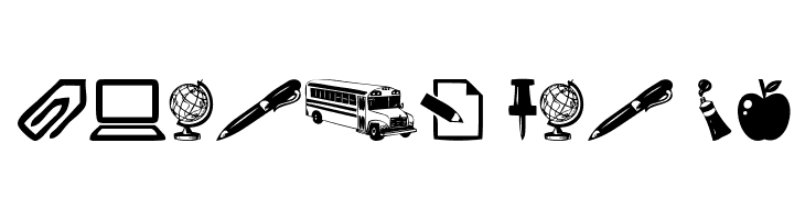 School  Free Fonts Download