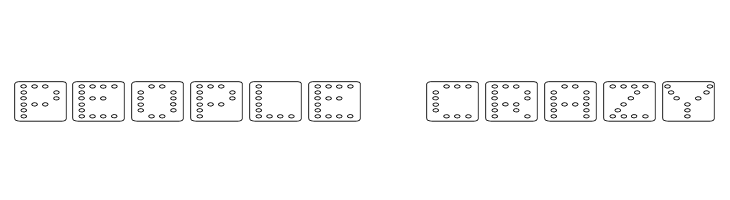 Domino flad  Free Fonts Download