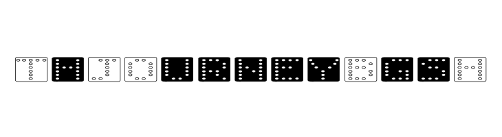 Domino flad  Free Fonts Download