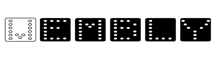 Domino flad  Free Fonts Download